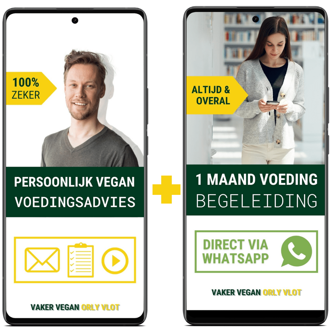 afbeelding mobiel vegan voedingsadvies ,et begeleiding met whatsapp
